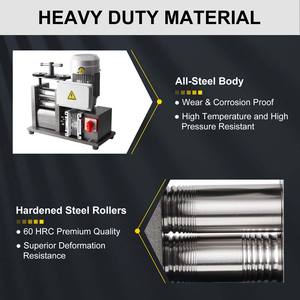 เครื่องม้วนลวดแผ่นครึ่งวงกลม370W/750W เครื่องรีดโลหะแบบปรับได้สีทองเงิน110V/220V สำหรับทำเครื่องประดับ - Product Image 4