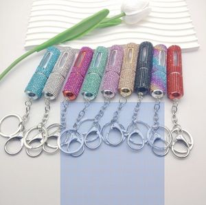 يمكن إضافة موزع العطر عبر الحدود عدة مرات ، مفتاح زجاجة بخاخ محمول مرصع بالماس - Product Image 1