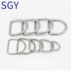 Hành lý túi phụ kiện cao đánh bóng bạc 316 thép không gỉ Hàn D Vòng phần cứng - Product Image 4