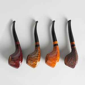 Xiaoxiong Usine Direct Fumer Pipes <span class=keywords><strong>Bruyer</strong></span> OEM ODM Surface de Sablage Lisse Caoutchouc Vulcanisé Briar Bois pour la Consommation de Tabac - Product Image 1