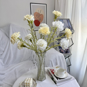ดอกไม้ประดิษฐ์ ดอกชบา 3 หัว สำหรับตกแต่งบ้าน งานแต่งงาน - Product Image 4