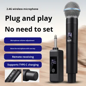 Smt58 không dây cardioid XLR Microphone một-to-hai âm thanh ngoài trời <span class=keywords><strong>Karaoke</strong></span> & KTV phổ quát la hét Thiết bị phát sóng trực tiếp - Product Image 2