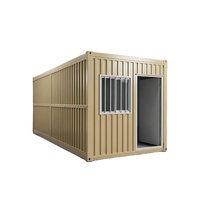 Maison conteneur pliable X haute performance anti-rouille pour l'hébergement des travailleurs sur chantier – Petite maison solide et robuste, anti-rouille, en vrac