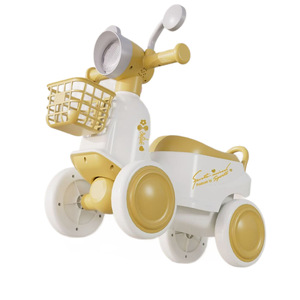Kids Balance Bike 4 Wheels With Basket Lights Music For 1-3 Years Old Children - Product Image 2