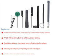 Antenne en plastique renforcé de fibres de verre à ressort avec ventouse et support de colle FPC intégré à gain élevé 915 MHz pour TX915-JKD-20 -J