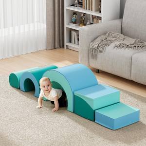 5 Piezas de Muebles de Espuma para Gatear y Escalar, Bloques y Túnel Plegables para Niños Pequeños, para Actividades de Escalada en Interiores - Product Image 2
