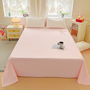 Set Copripiumino Estivo King Size 4 Pezzi in Tessuto Spazzolato Lavato con Ricamo, Motivo Farfalla da Sogno - Product Image 2
