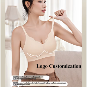 Reggiseno personalizzabile senza cuciture, sottile, a tinta unita, da <span class=keywords><strong>donna</strong></span>, per <span class=keywords><strong>seno</strong></span> piccolo, effetto push-up, con colla in gel, senza ferretto, anti-cedimento - Product Image 2