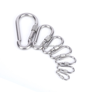 Anillo conector rápido de bloqueo de acero inoxidable de hardware adecuado para conectar mascotas cobradas, llaveros y equipos de fitness - Product Image 4