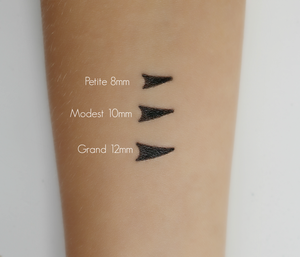 Crayons à paupières coréens étanches à l'eau minérale longue durée à double extrémité Eyeline teinté ailé Eyeliner timbre stylo maquillage <span class=keywords><strong>tatouage</strong></span> - Product Image 6