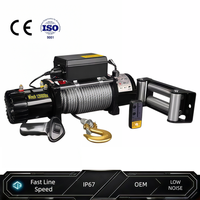 Treuil électrique OEM 3 tonnes avec télécommande sans fil, moteur CC 12V 24V, pour récupération de véhicules tout-terrain et SUV
