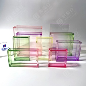 High Quality Clear Square Game Collection <b>Box</b> Customized Acrylic Gradient Color <b>Box</b> for Display Only - Product Image 2