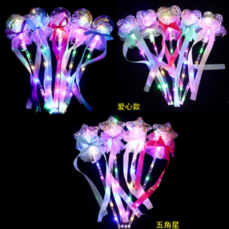Round heart five-pointed star mixed hair extensions