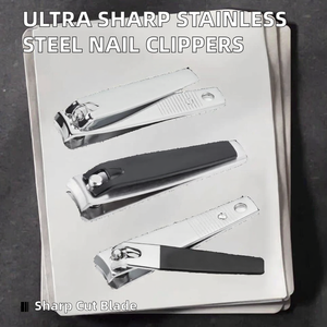 Coupe-ongles professionnels YINGQI ultra-affûtés en acier inoxydable 420J2 avec large ouverture de mâchoire et logo personnalisé pour doigts/orteils - Product Image 2