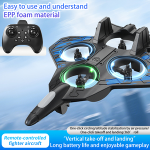 Avión de <span class=keywords><strong>Juguete</strong></span> AiJH de Espuma EPP, Modelo de Avión de Combate RC, Planeador de Ala Fija, Anti-Caídas, Irrompible, Control Remoto 2.4G - Product Image 5