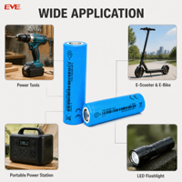 Batería de Iones de Litio Cilíndrica EVE18650 26V 3.6V 2650mah 1000 Ciclos para Bicicleta Eléctrica y Estación de Energía