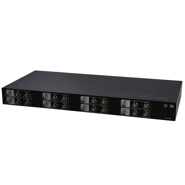 8 Input 16 Output Cctv BNC Video Splitter Box Coaxial Distributor Amplifier for Video Monitoring System CCTV Security Camera