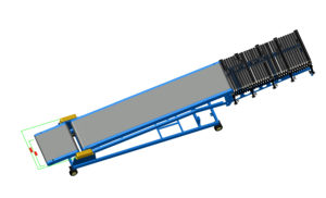 Geautomatiseerde Vrachtwagenlaadsystemen 50Kg Bagagelading En Flexibele Roltransportband - Product Image 2