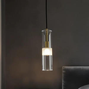 Moderno semplice lampadario di cristallo creativo <span class=keywords><strong>ingresso</strong></span> corridoio ristorante luce pendente rame appeso piccolo lampadario <span class=keywords><strong>per</strong></span> camera da letto - Product Image 3