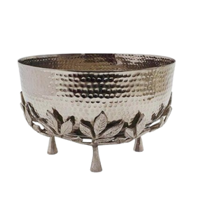 Cuenco de Metal de aluminio con Base decorativa de estilo moderno, decoración creativa para mesa de cena, cuenco de servidor pulido brillante, cuenco para servir frutas - Product Image 5