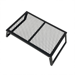 Brasero Plegable Multifuncional de Acero Moderno, Parrilla, Mesa, Portátil, para Senderismo, Picnic, Leña, Carbón - Product Image 1