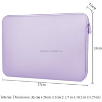 Étui en néoprène résistant à l'eau pour ordinateur portable 13-15 pouces avec fermeture éclair pour asus Laptop