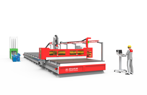 Máquina Router CNC de Corte de Paneles Sándwich Grandes para Camiones Refrigerados y Caravanas con Sierra Circular - Product Image 3