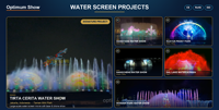 Optimum Show : Éclairage de spectacle de fontaines et film sur écran d'eau pour lago Dal de Srinagar, Inde, destiné aux parcs, piscines et lacs, en tant que cas d'étude d'un projet réussi.