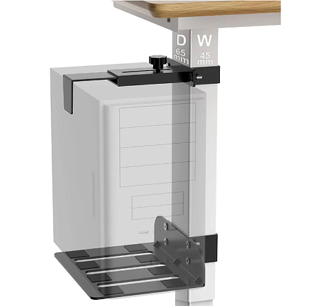 Under Desk Hanging Host Bracket Desktop Computer Host Floating Storage Rack Office Hanging Rack Tray Metal Bracket Holder