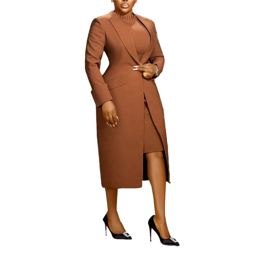 Ladies Suits Office Wear Two Piece Set Women Clothing Long + Inner Dress Set Two Piece Set Outfits Women