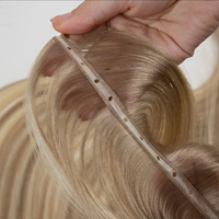 Extensions de cheveux en trame papillon 100% cheveux humains Remy, lisses, légères, fines, invisibles, sans couture, balayage blond, soyeuses, douces, longues