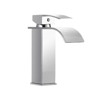Robinet cascade de salle de bains chaud et froid, mitigeur de lavabo à quatre côtés, robinet de cascade à grande bouche chaude et froide, nouveauté,