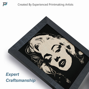 <span class=keywords><strong>Handmade</strong></span> Tùy Chỉnh Chân Dung Gỗ Kết Cấu Tường Nghệ Thuật Trang Trí Nội Thất Màu Đen Đóng Khung Bằng Gỗ Tường Treo Sang Trọng Trang Trí Nội Thất - Product Image 3