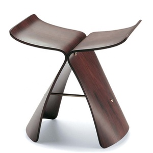 Morezhome moderno diseñador hermosa habitación cambiando de madera de la habitación <span class=keywords><strong>mariposa</strong></span> <span class=keywords><strong>taburete</strong></span> - Product Image 2