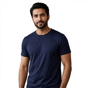 T-shirt décontracté pour homme été 2022, séchage rapide, haute qualité, tricoté, style formel, manches courtes et couleur unie - Product Image 1