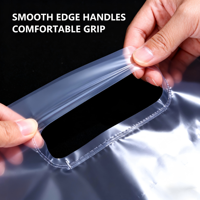 Sacs en plastique transparents jetables personnalisés pour café, lait, thé, emballage à emporter