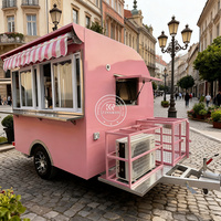 Remorque de concession robuste, camion de restauration commercial, remorque de barbecue de qualité alimentaire pour grillades de steaks