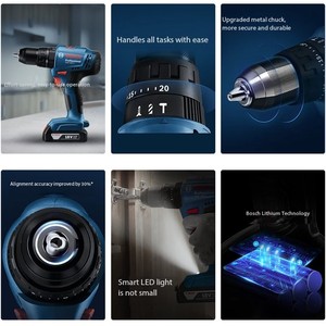 Perceuse électrique au lithium <span class=keywords><strong>GSB</strong></span> 183-LI/<span class=keywords><strong>GSB</strong></span> 185-LI avec moteur sans balais et système sans clé, fabriquée en Chine - Product Image 5