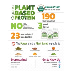 Private Label for Adult Muscle Building Plant Based Organic Vegan <strong>Natural</strong> Bean Pea <strong>Protein</strong> <strong>Powder</strong> with Customized Packaging - Product Image 4