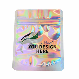 Bolsas de Mylar de 3.5 con Cierre Hermético, Holográficas, a Prueba de Humedad y Olor, para Dulces Comestibles Personalizados, con <span class=keywords><strong>mi</strong></span> Logotipo - Product Image 3