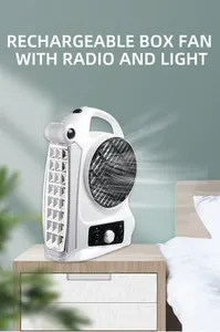 5 "Quạt Sạc Với FM/AM Radio