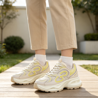 Chaussures de sport tendance pour femmes, design personnalisé, semelle épaisse en caoutchouc résistant à l'usure, baskets décontractées pour la marche