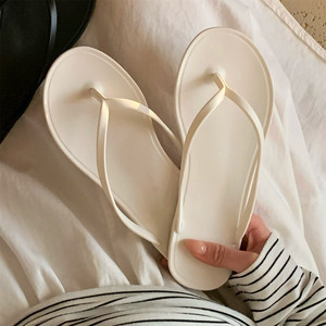 XIXITIAO Sandalias Planas de Cristal Minimalistas Estilo Coreano, Chanclas de <span class=keywords><strong>Playa</strong></span> Antideslizantes, Elegantes Chanclas de Dedo para Mujer - Product Image 4