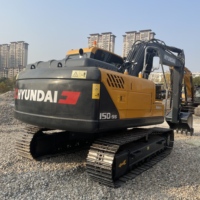 Excavatrice sur chenilles Hyundai 150-9S d'occasion, 15 tonnes, en excellent état, d'origine coréenne, châssis standard 90 % neuf, disponible à la vente