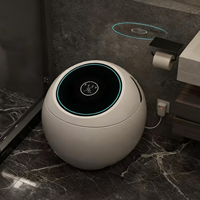 WC intelligent monobloc à poser au sol avec chauffage électrique, chasse d'eau par capteur, ouverture automatique, drainage en S et télécommande incluse