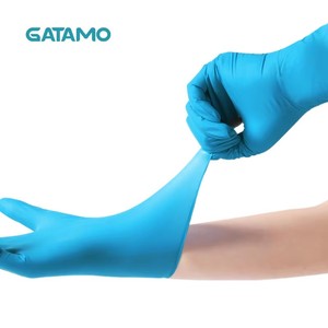 Gants en nitrile synthétique SS033 XS, gants en nitrile mélangés sans poudre, gants en <span class=keywords><strong>vinyle</strong></span> nitrile <span class=keywords><strong>bleu</strong></span> - Product Image 3