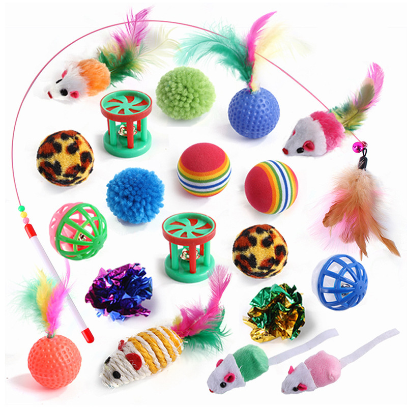 20-piece cat toy set