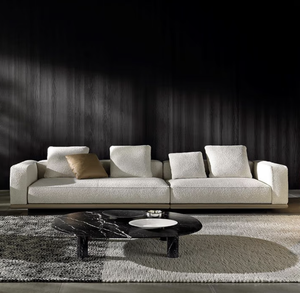 Juego de Sofás de Bambú Ecológico para Sala de Estar con Diseño de Cabecera, Estilo Moderno, Acabado en Madera - Product Image 2