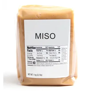 Sopa de miso japonesa de 1kg, salsa de pasta de miso, miso de soja, blanco y oscuro