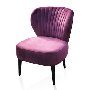 Kadife kumaş tepeli terlik kolless Accent sandalye pembe kadife yemek sandalyesi - Product Image 3